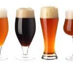 beer in proper glasses