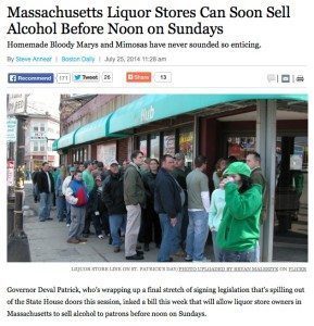 Massachusetts Liquor Laws Catching Up with the Times