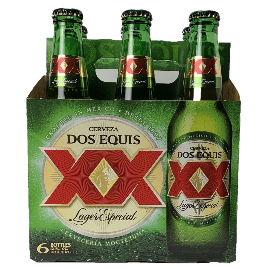 dos equis beer bottle