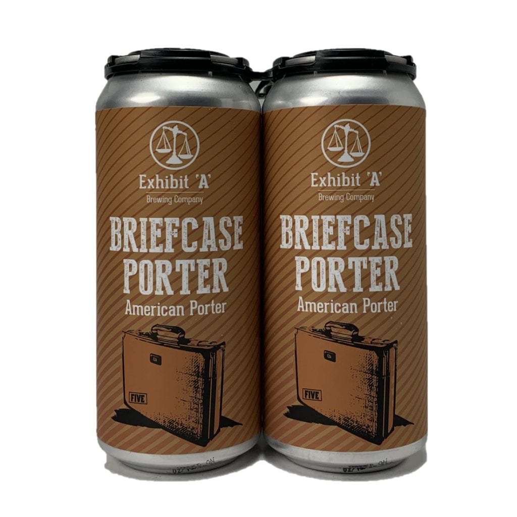 Exhibit A Brewing Briefcase Porter 4 Pack Colonial Spirits