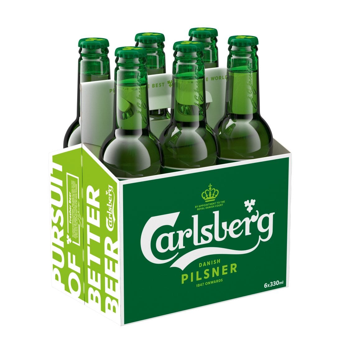 Carlsberg 6-pack Bottles | Colonial Spirits