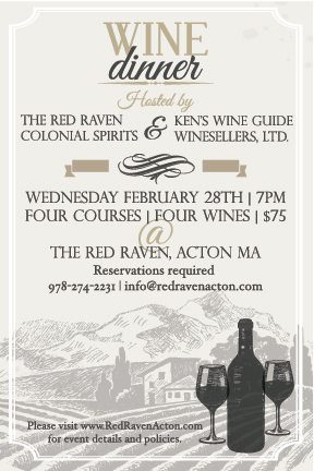 Red Raven Wine Dinner Flyer